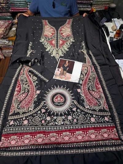 ETHNC SILK E-1098 KAFTAN 2PC