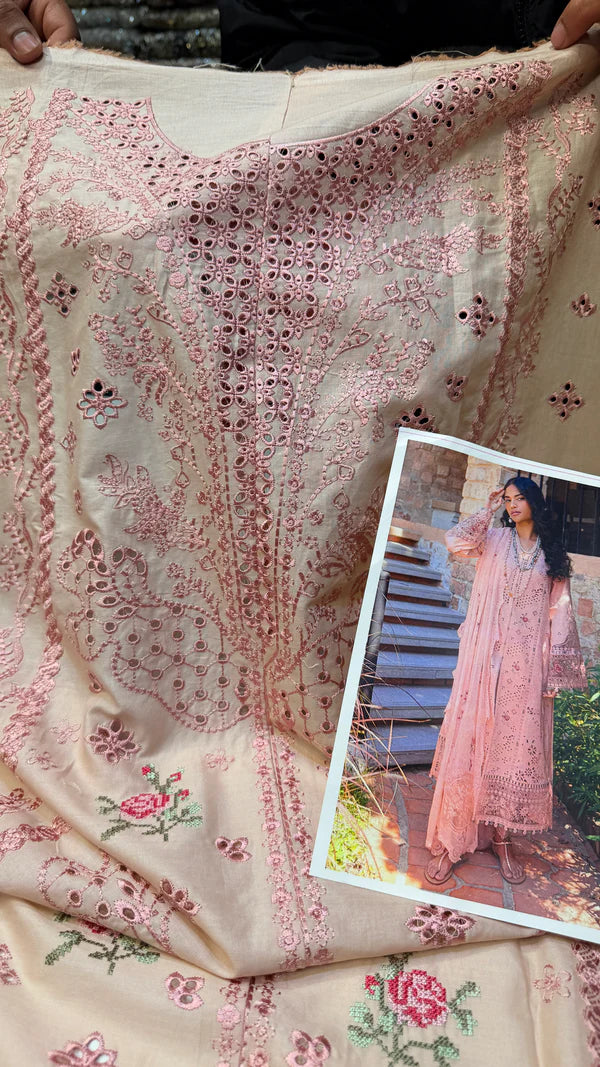 Qalamkar Lawn QM-14 Neha (Dusty Pink)