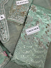 Baroque Pistachio Organza Formal Collection Replica