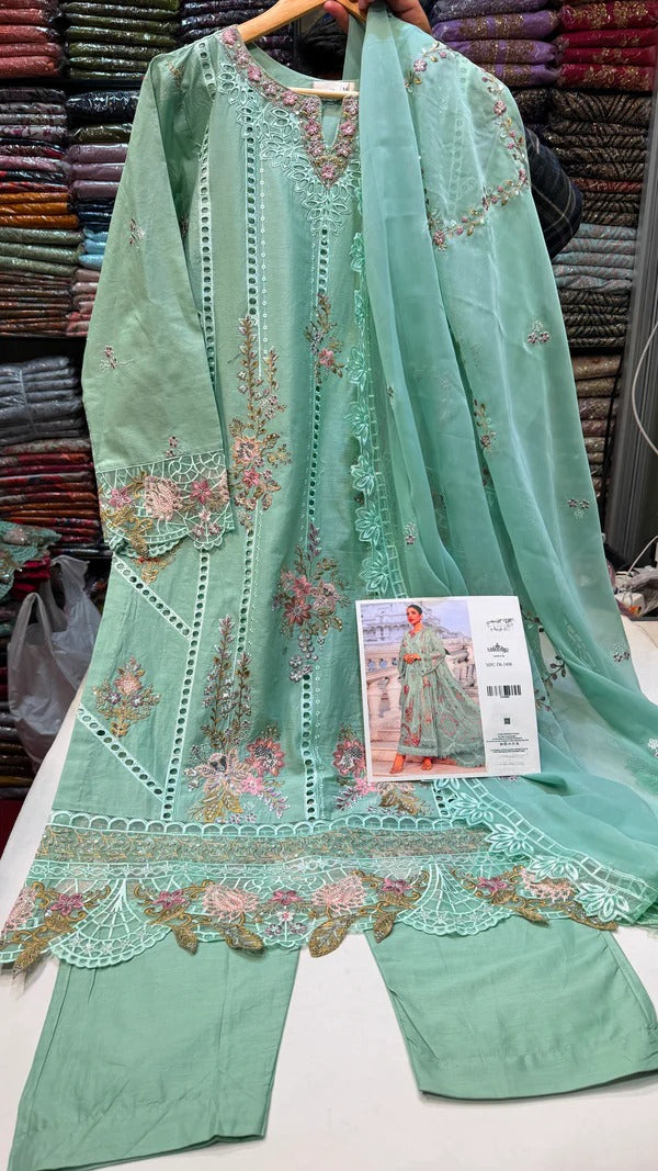 Maria.B Lawn RTW 2406 (Pistachio)