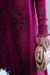 Qalamkar | Violet - Lawn Cotton Collection Replica