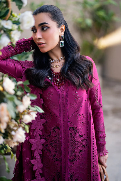 Qalamkar | Violet - Lawn Cotton Collection Replica