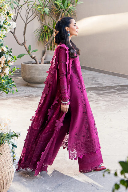 Qalamkar | Violet - Lawn Cotton Collection Replica