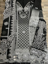 Maria B Black Chiffon Formal Collection Replica
