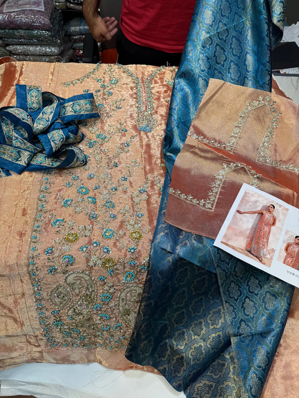 Saniya Maskatiya Shabnam 04 Rust 3Pc