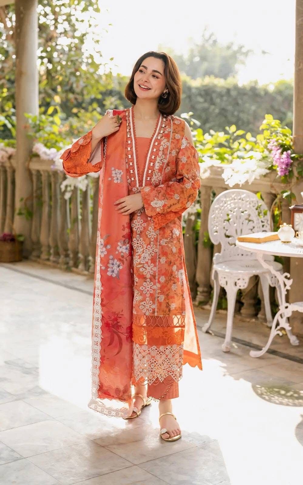 Asifa Nabeel Floral | Printed Lawn Collection Replica