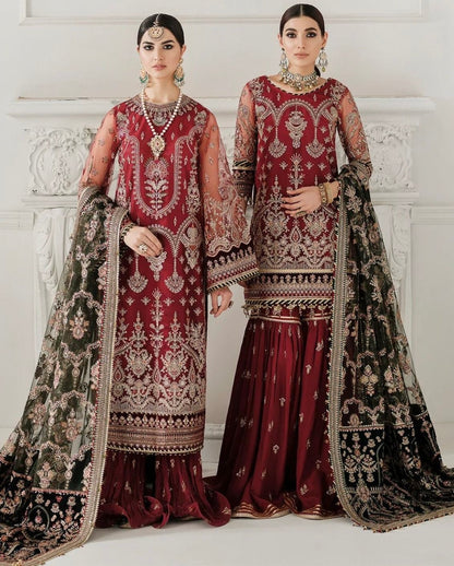 Baroque Maroon Net Formal Collection Replica