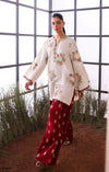 ETHNC SILK EMB WHITE