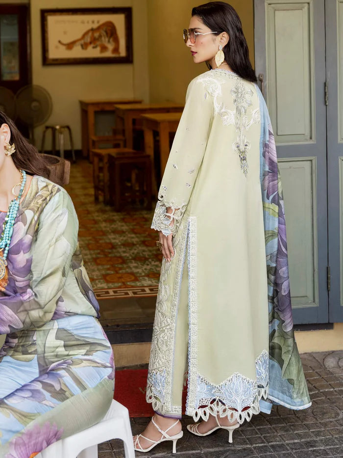 Mushq Pistachio Luxury Lawn Collection Replica