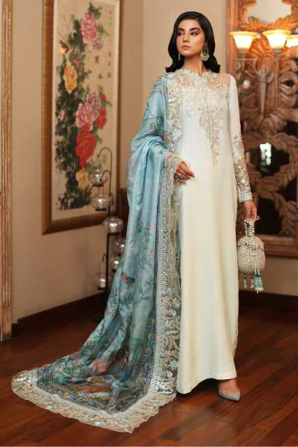 Azure Aqua Silk Formal Collection Replica