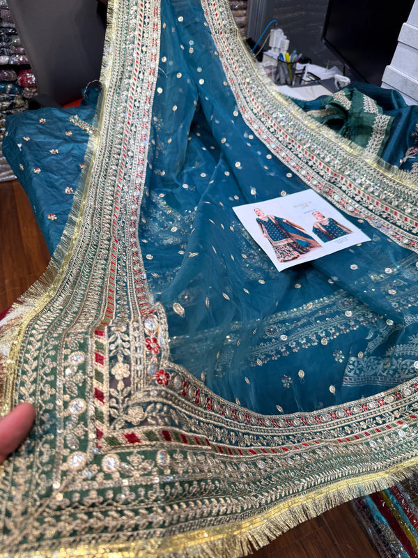 MARIA.B Raw Silk EF-EF25 (Emerald Green)