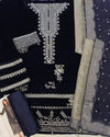 Jazmin Navy Blue Velvet Formal Collection Replica