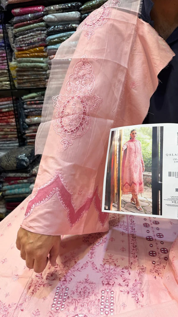 Qalamkar Lawn LM-12 Eira (Dusty Pink)