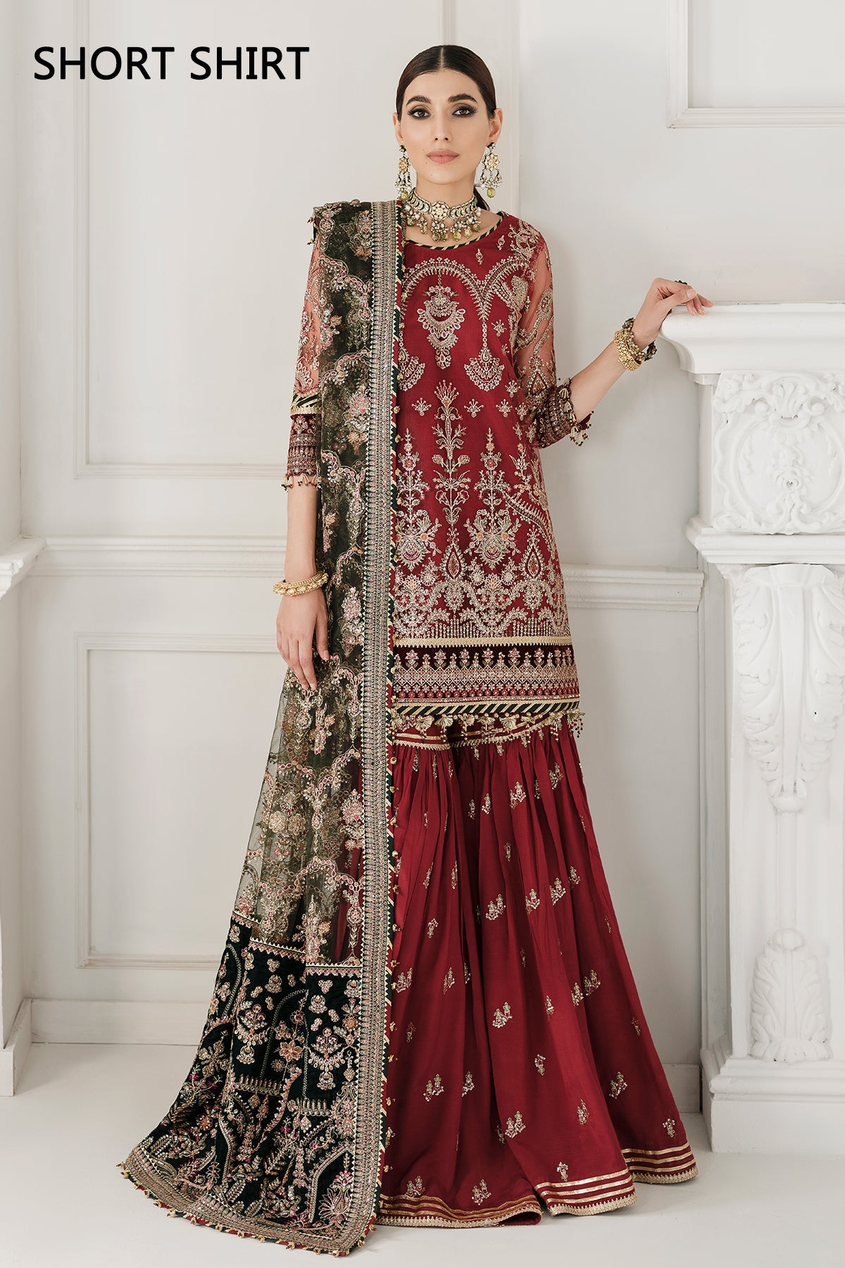 Baroque Maroon Net Formal Collection Replica