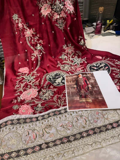 ETHNC SILK E-1149 KAFTAN 2PC