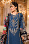 Maria B Blue Chiffon Collection Replica
