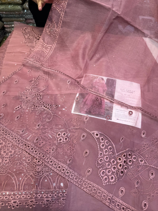 QALAMQAR Lawn Collection – FP05 (Pink Edition)