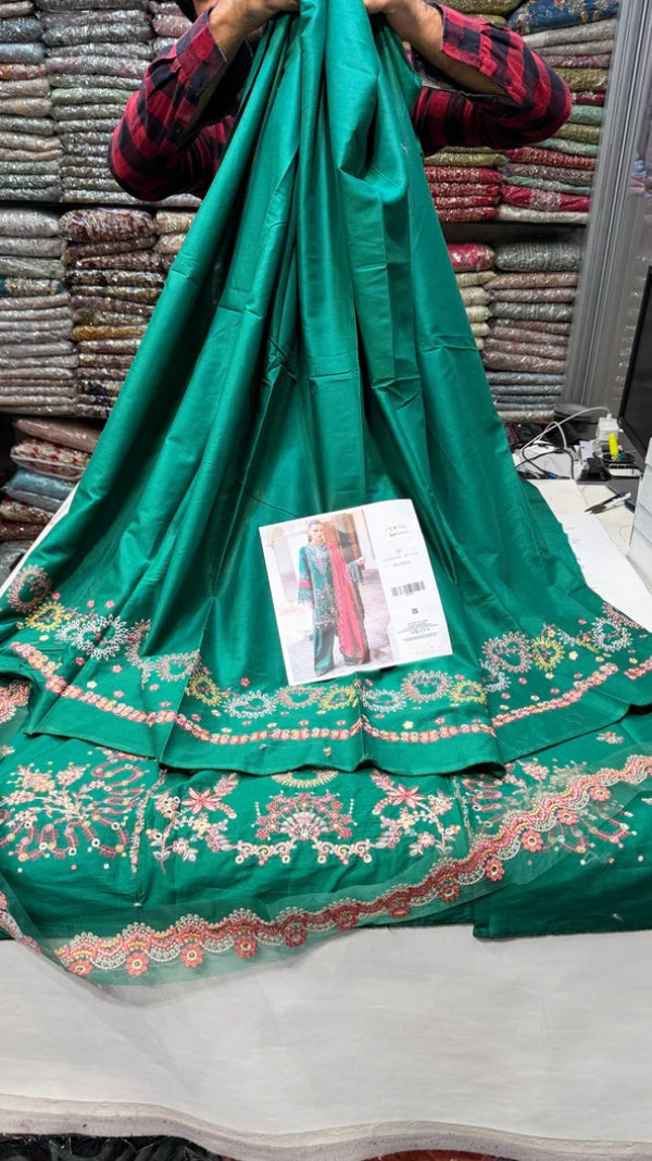 HUSSAIN REHAR Lawn - Riviera (Emerald Green)
