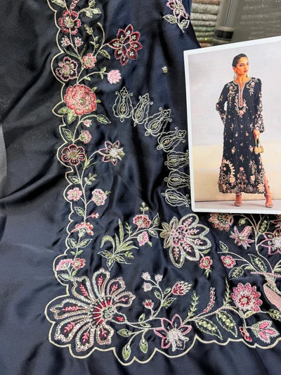 ETHNC SILK E-104 KAFTAN 2PC
