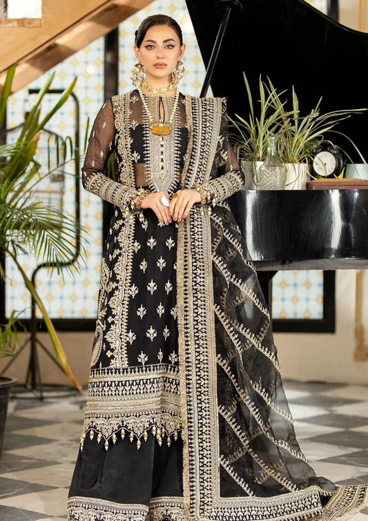 Imrozia Black Chiffon Formal Collection Replica