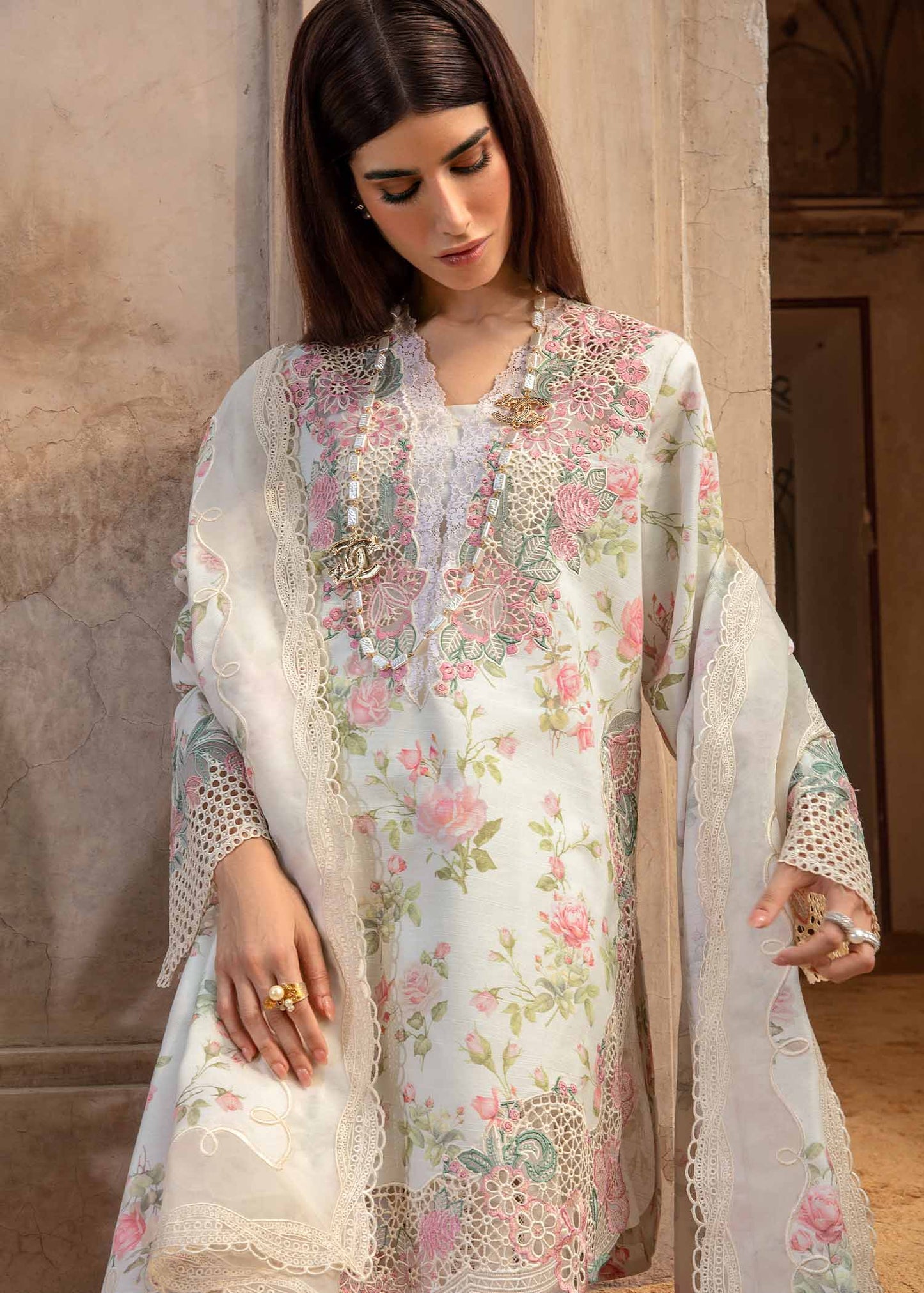 Crimson Pure Lawn Printed Collection Replica