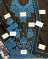 Asim Jofa Black Chiffon Formal Collection Replica