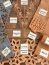 Mushq Green/Orange Organza Collection Replica
