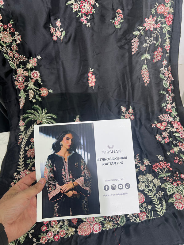 ETHNC SILK E-1135 KAFTAN 2PC