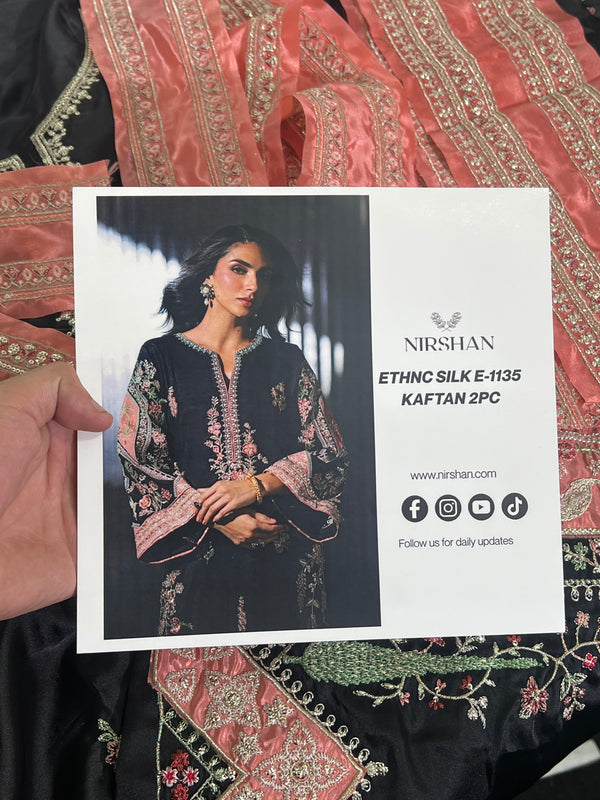 ETHNC SILK E-1135 KAFTAN 2PC