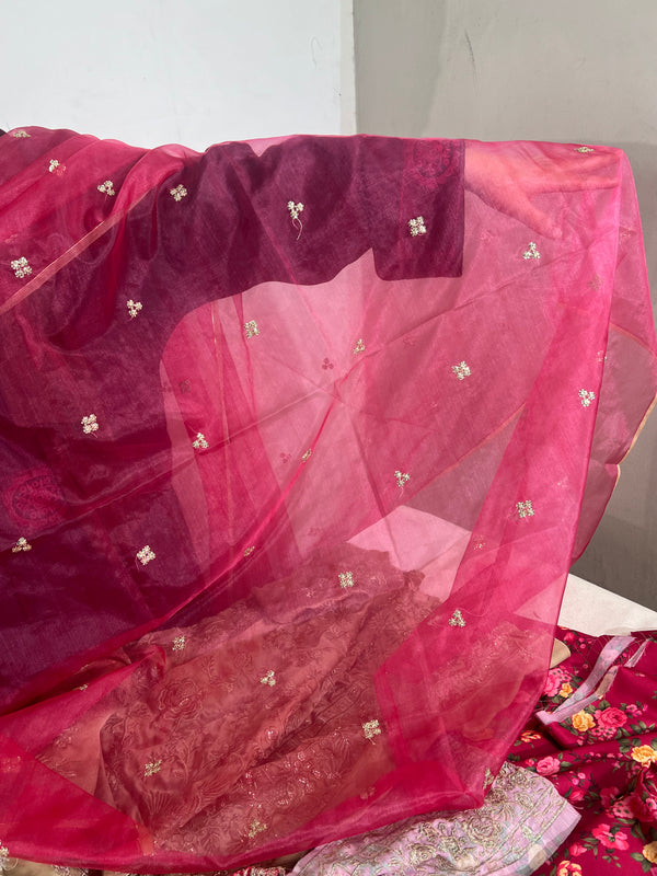 ETHNC SILK E-1131 3PC UNSTICHED