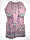 DUSTY PINK CHIKANKARI KHADDAR