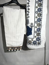 Ethnc | Rozana Collection 25 | BEIGE AND BLACK EMBROIDERED KHADDAR