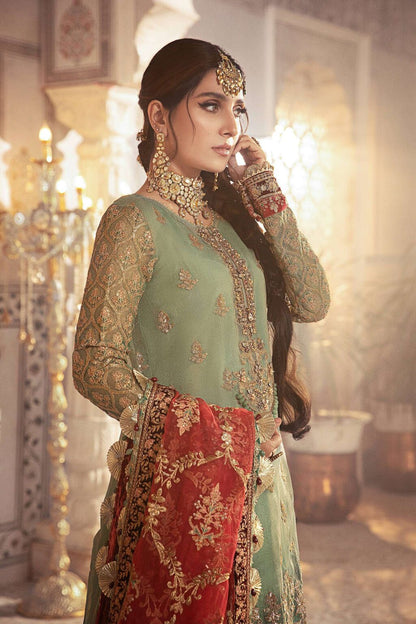 Maria B Pista Exclusive Maysori Gharara Bridal Collection Replica