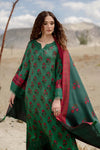 KHADDAR PRINT 3PC UNSTITCHED KH-02 GREEN