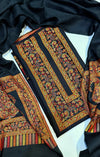 Pashmina Wool Suit – Black (3 Piece)