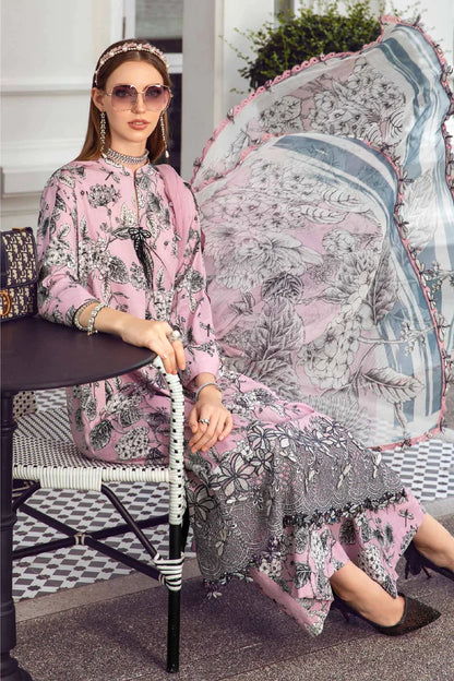 Maria B Pink Digital Printed Lawn Collection Replica