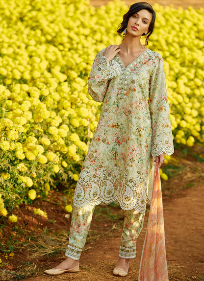 Image Pistachio Printkari Luxury Lawn Collection Replica