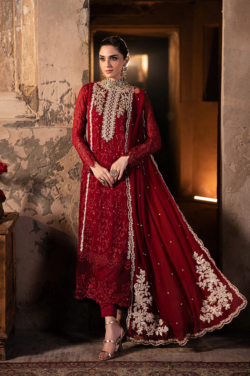 Azure  | Red - Royal Crimson Chiffon Collection Replica