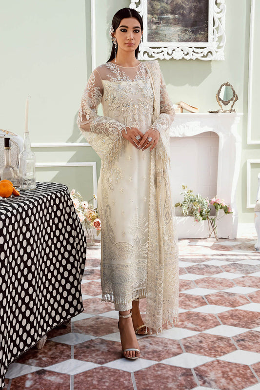 Imrozia White Chiffon Formal Collection Replica