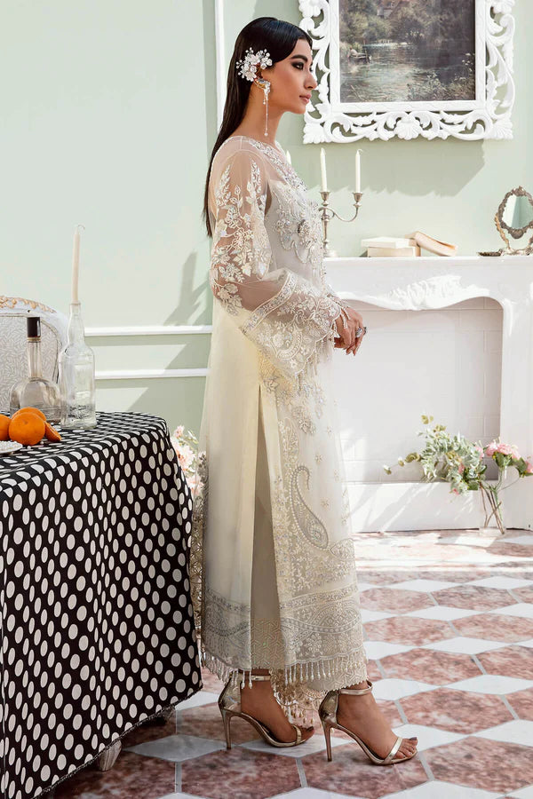 Imrozia White Chiffon Formal Collection Replica