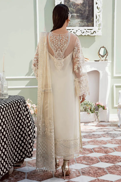 Imrozia White Chiffon Formal Collection Replica