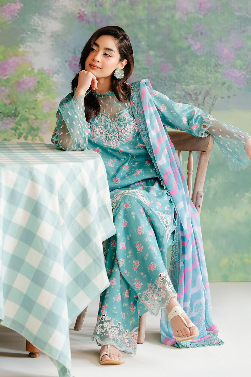 Afrozeh | Sea Green - Lawn Collection Replica