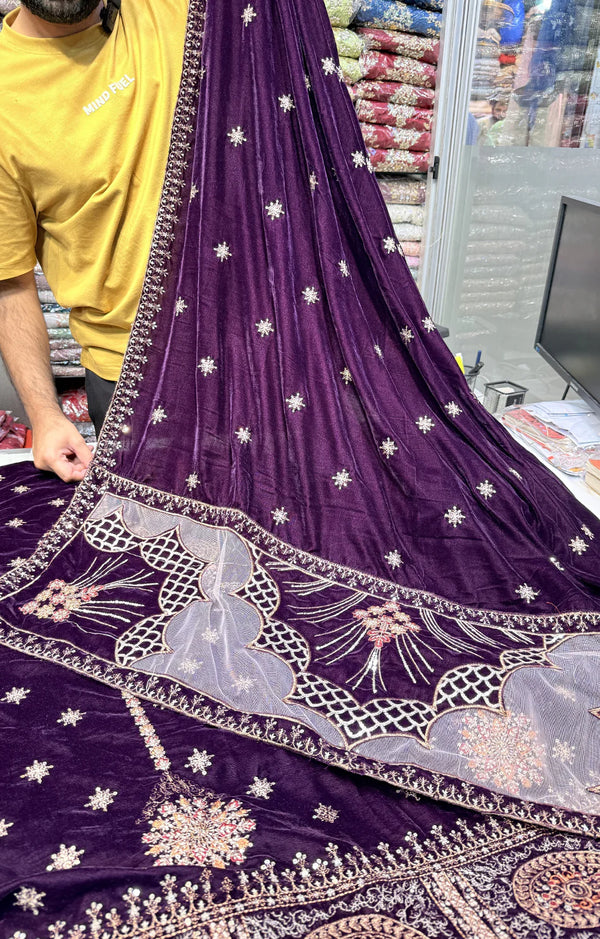 Maria.B Velvet Purple 3Pc