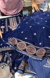 MARIA.B VELVET 01 NAVY