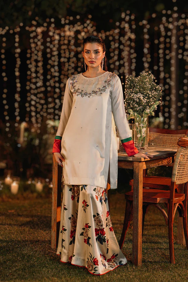 Lulusar White Silk Formal Collection Replica