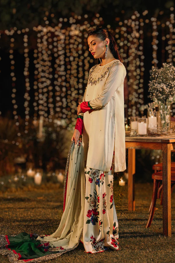 Lulusar White Silk Formal Collection Replica