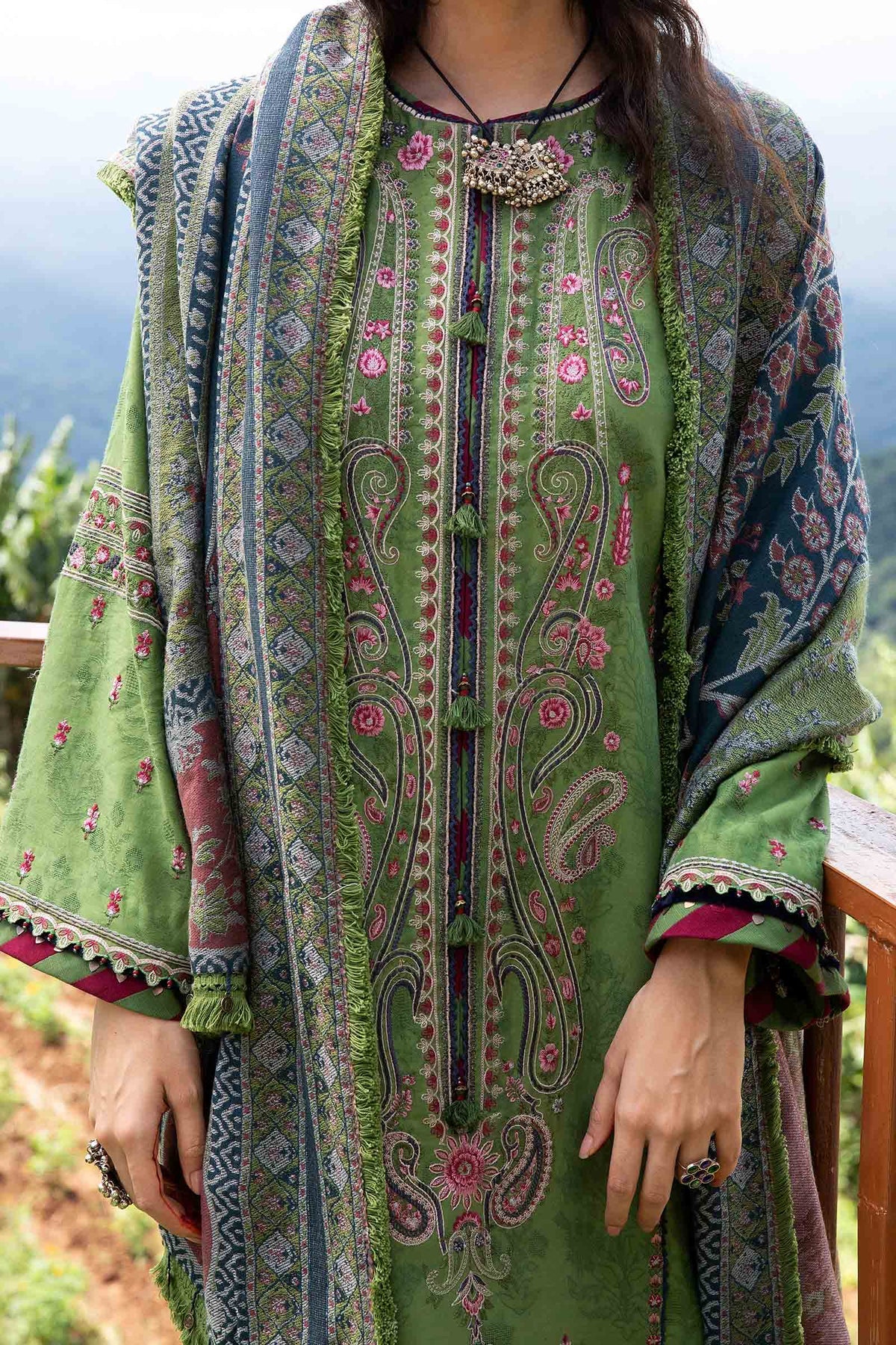 Zara Shahjahan Green Printed Lawn Collection Replica