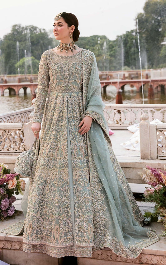 Kanwal Malik Sky Blue Bridal Collection Replica