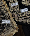 Asim Jofa Black Chiffon Collection Replica