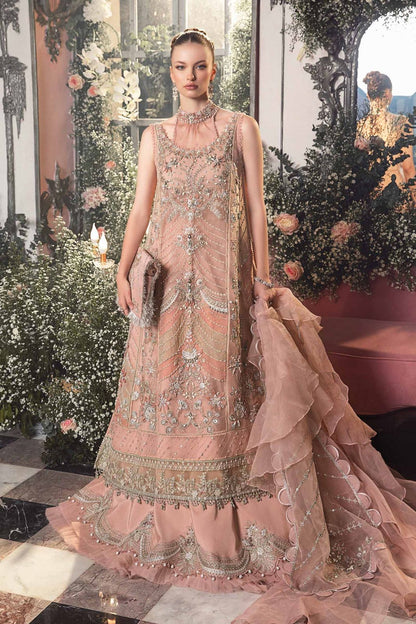 Maria B Pink Organza Bridal Collection Replica